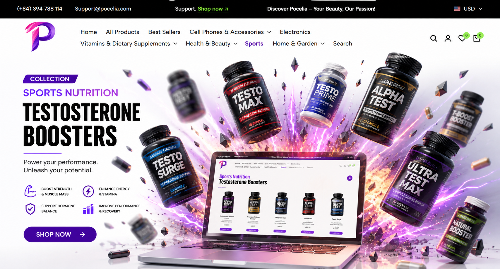 Sports Nutrition Testosterone Boosters