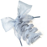 Transparent Lace Shoelaces Wide Organza Shoe Laces 110cm Fashion Ribbon