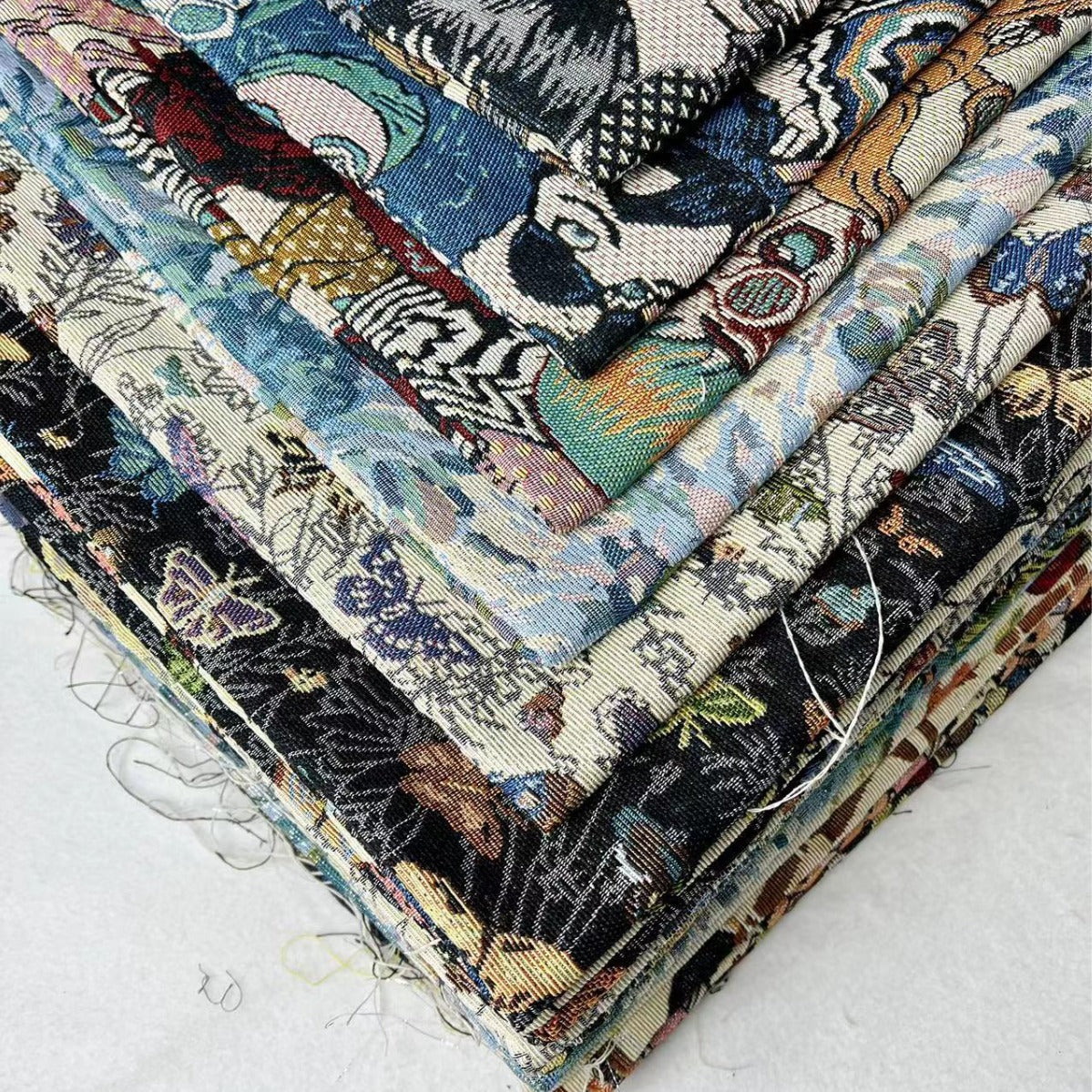 Ethnic Jacquard Fabric Polyester Upholstery Sewing Cloth 147cm Wide