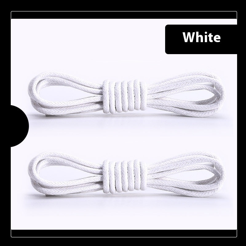Waxed Round Shoelaces for Boots Durable Leather Shoe Laces 60–180cm