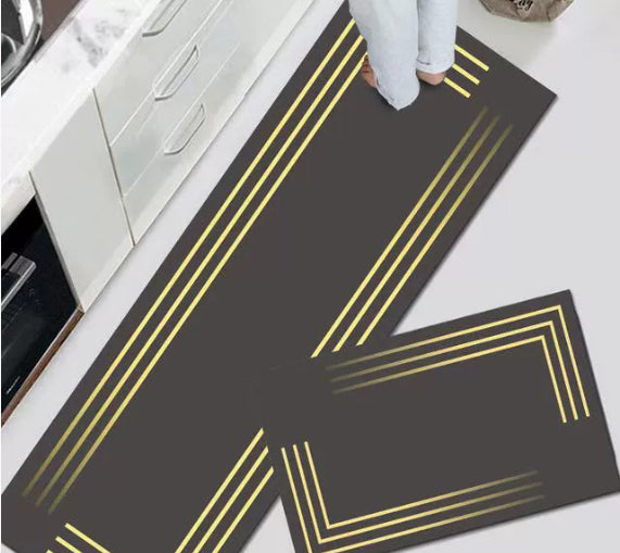 Non Slip Door Mat Crystal Velvet Floor Rug Washable Entryway Carpet