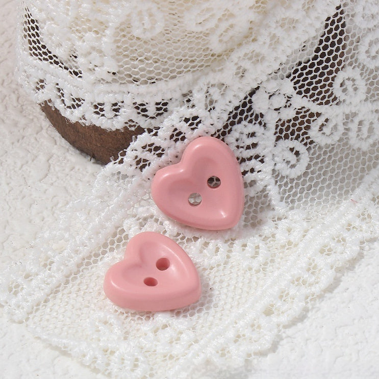 Cute Heart Eye Buttons Plastic Sewing Buttons for Clothes 20pcs Set