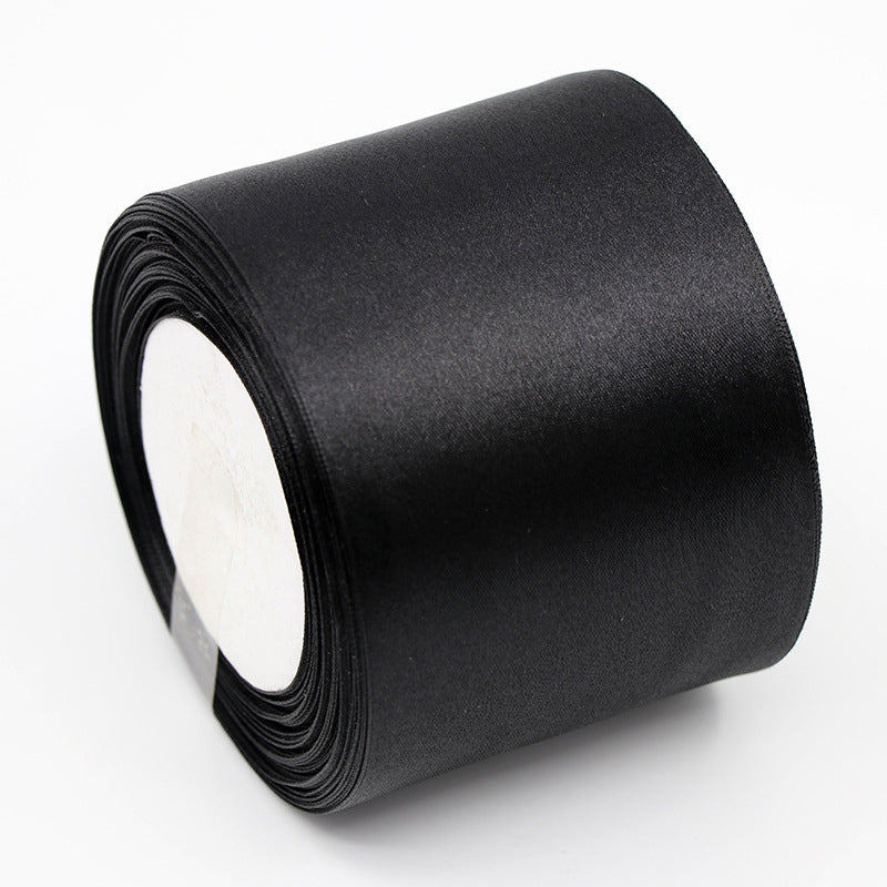 8cm Silk Ribbon Roll 25 Yards Wedding Gift Wrapping DIY Craft Decoration