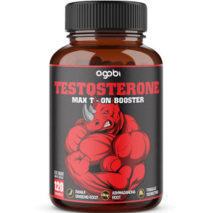 Agobi 11 in 1 testosterone booster capsules men energy strength stamina performance support 120 capsules 2 month supply bottle