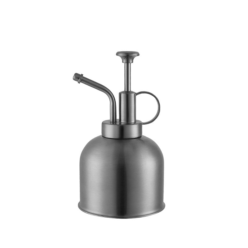 Stainless Steel Plant Spray Bottle Hand Pressure Watering Can Garden Mister