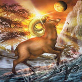 12 Zodiac Diamond Painting Kit 5D DIY Crystal Mosaic Wall Art Home Decor