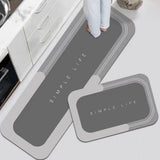 Non Slip Door Mat Crystal Velvet Floor Rug Washable Entryway Carpet