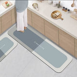 Non Slip Door Mat Crystal Velvet Floor Rug Washable Entryway Carpet