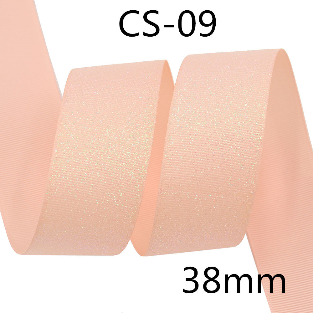 Glitter Ribbed Ribbon 38mm Sparkle Gift Wrapping Craft Decoration Band
