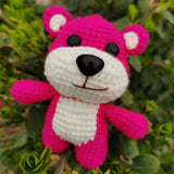 DIY Crochet Keychain Kit Cute Cartoon Doll Key Ring Yarn Craft Set