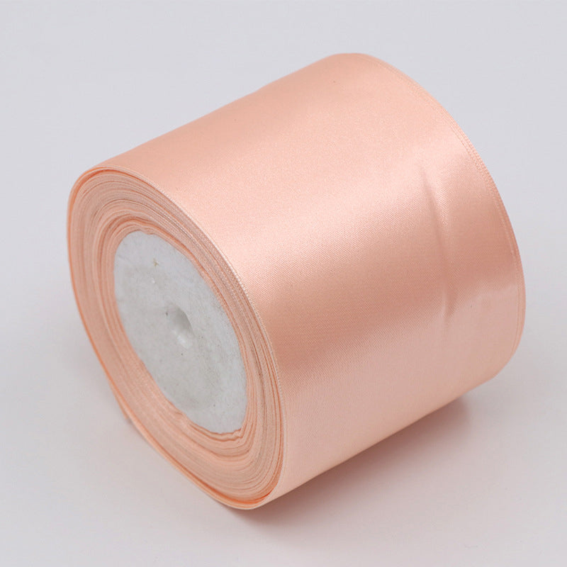 8cm Silk Ribbon Roll 25 Yards Wedding Gift Wrapping DIY Craft Decoration