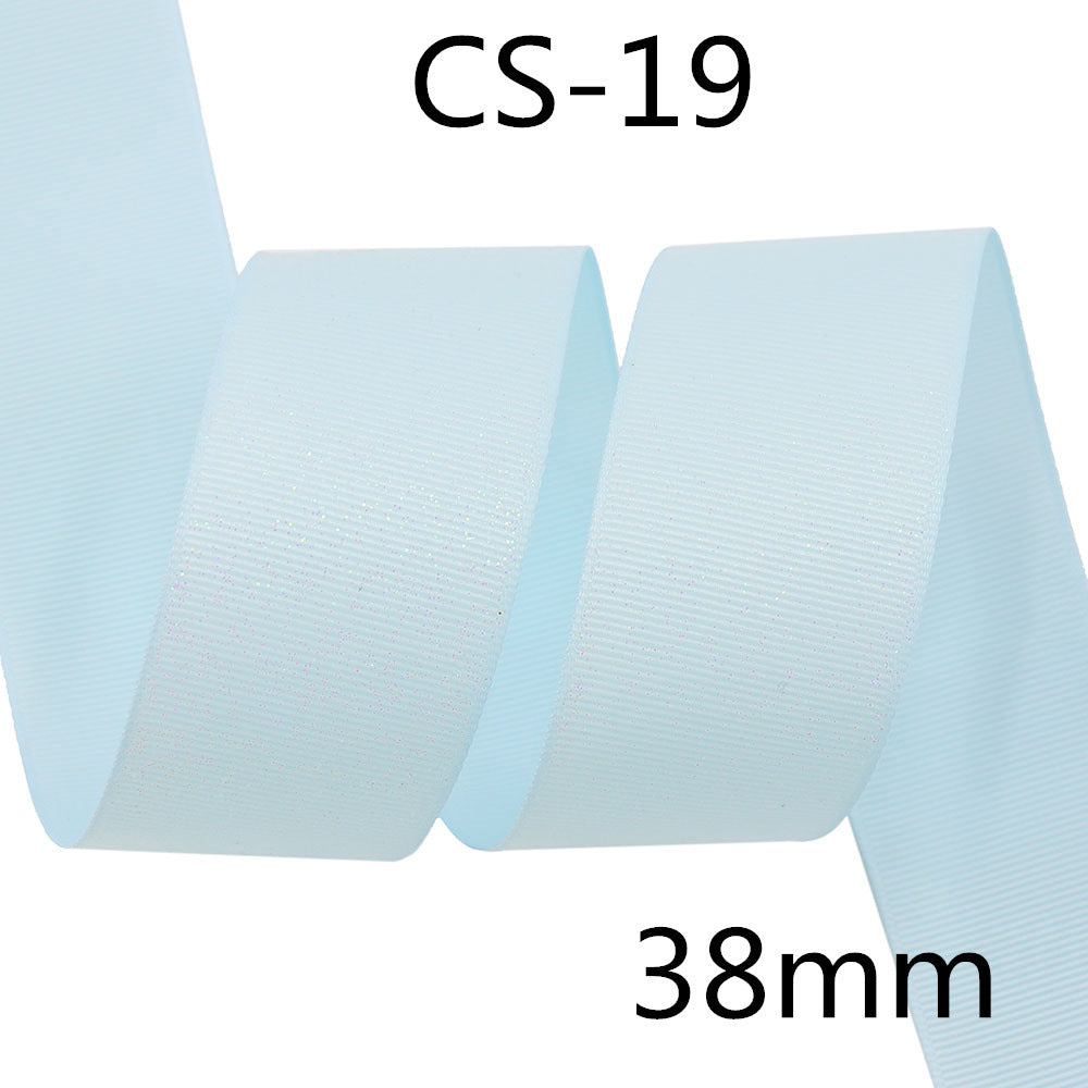 Glitter Ribbed Ribbon 38mm Sparkle Gift Wrapping Craft Decoration Band