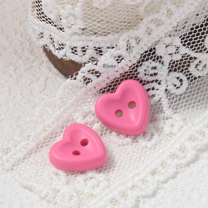 Cute Heart Eye Buttons Plastic Sewing Buttons for Clothes 20pcs Set