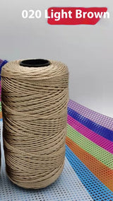 Ice Silk Yarn 1.5mm Polypropylene Crochet Thread DIY Knitting Yarn