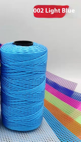Ice Silk Yarn 1.5mm Polypropylene Crochet Thread DIY Knitting Yarn