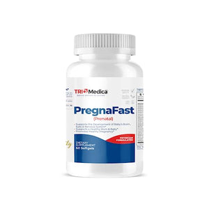 TRIOMEDICA PregnaFast Prenatal Multivitamin Softgels, Supports Healthy Growth, Brain Development