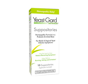 YeastGard Advanced Homeopathic Yeast Infection Vaginal Suppositories - 10 count Box