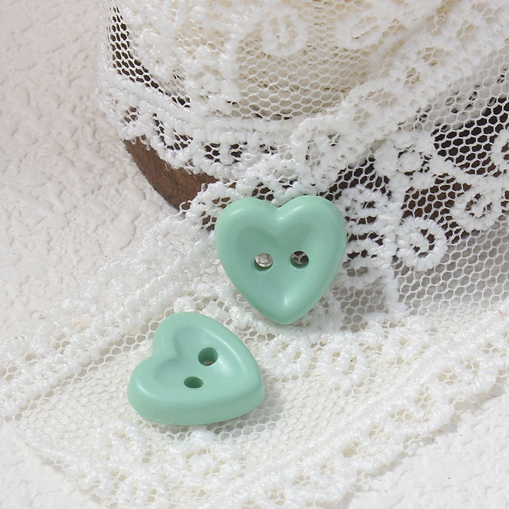 Cute Heart Eye Buttons Plastic Sewing Buttons for Clothes 20pcs Set