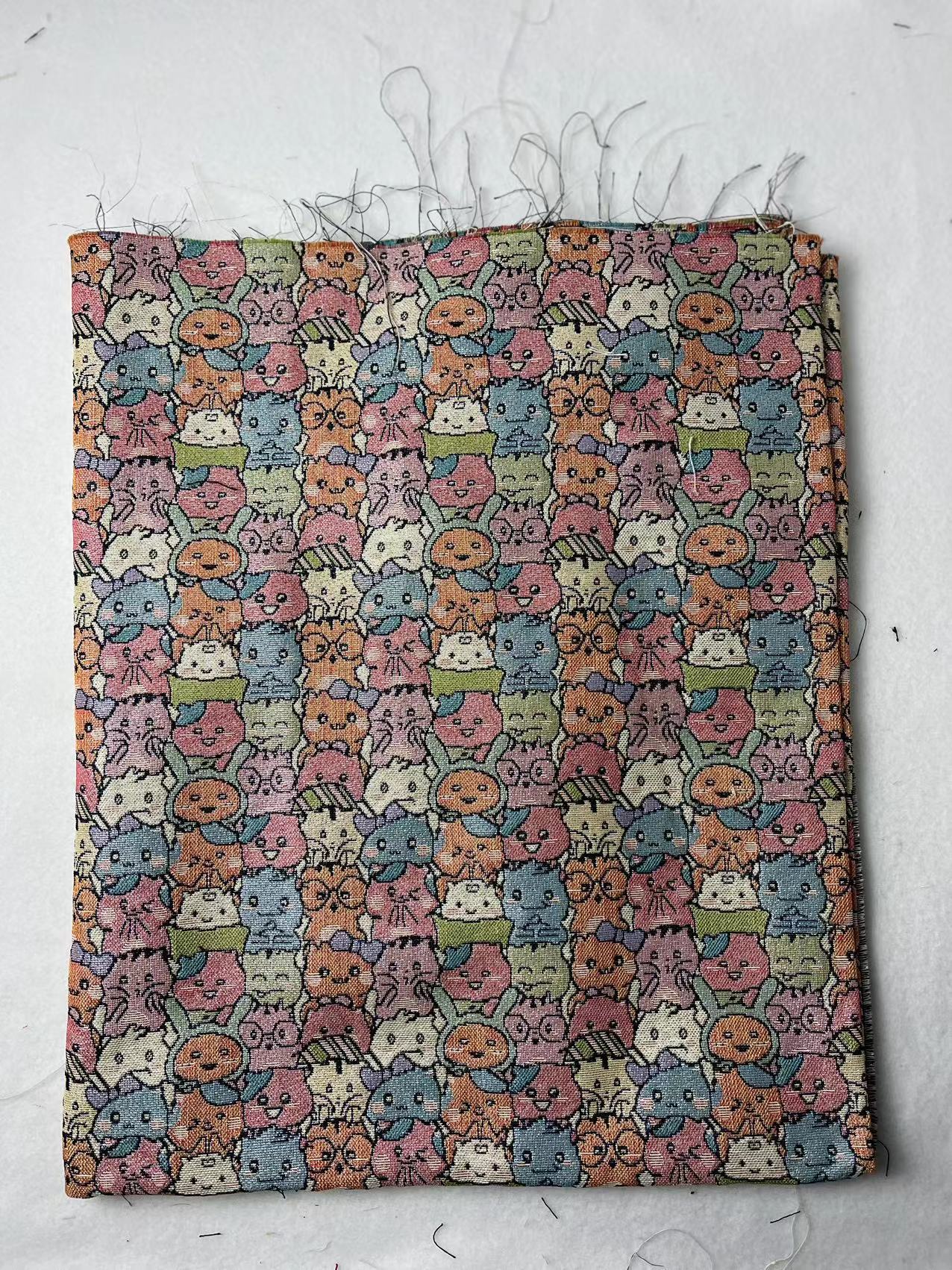 Ethnic Jacquard Fabric Polyester Upholstery Sewing Cloth 147cm Wide