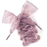 Transparent Lace Shoelaces Wide Organza Shoe Laces 110cm Fashion Ribbon