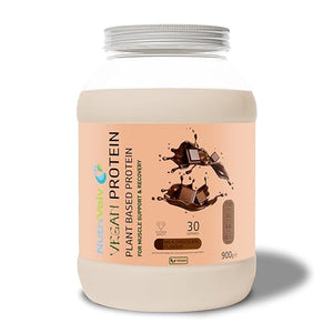 NutriVolv Vegan Plant Based Protein Powder | Milk Chocolate Flavour 900g | Pea & Rice Protein Blend