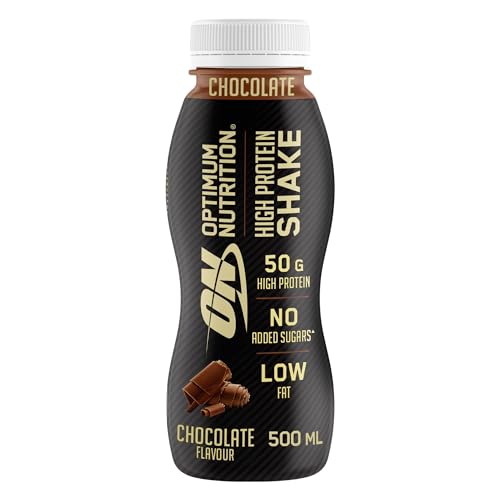 Optimum Nutrition High Protein Shake Bottles, Ready To Drink Healthy Snacks, No added 