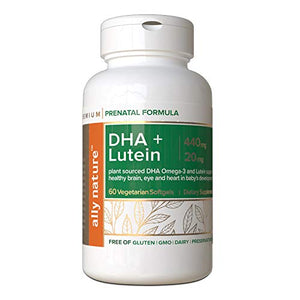 Ally Nature Vegan Prenatal DHA 440mg – Lutein 20mg For Pregnancy – Non-GMO Prenatal Multivitamin