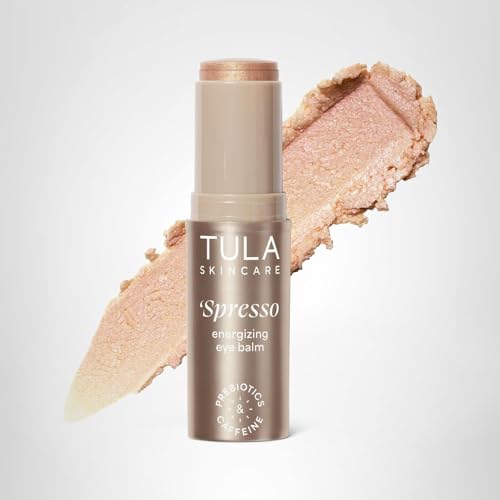 TULA Skin Care ‘Spresso Energizing Eye Balm (Americano) - 10g (0.35 oz) - Caffeine Under Eye Treatment for Dark Circles