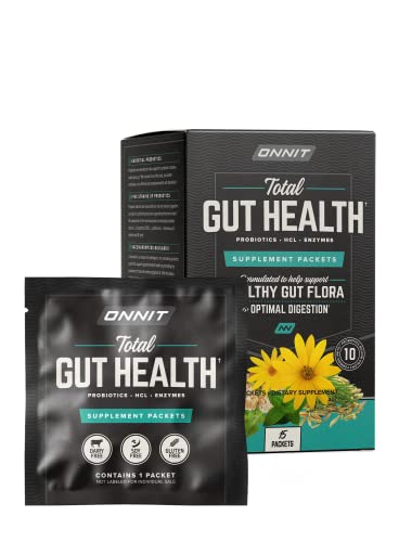 ONNIT Total Gut Health - Complete Probiotics & Digestive Enzyme Supplement 
