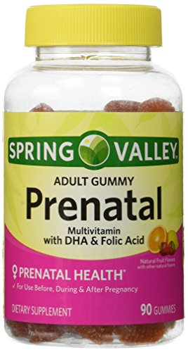 ONLY 1 IN PACK Spring Valley Adult Gummy Prenatal Multivitamin with DHA & Folic Acid