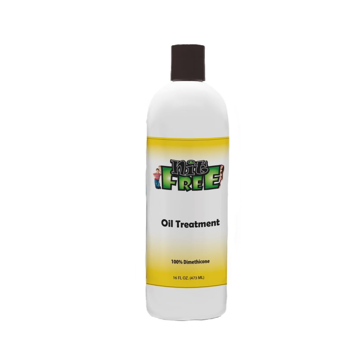 Nit Free 100% Dimethicone Oil for Lice – Safe for Kids & Adults – For all hair types – 16oz bottle