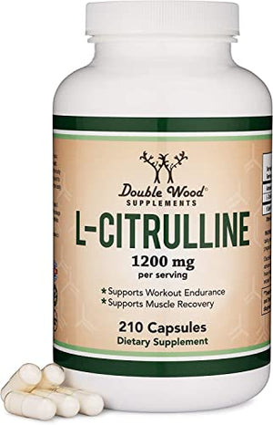 L Citrulline Capsules 1,200mg Per Serving, 210 Count (L-Citrulline Increases Levels 