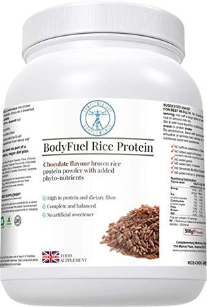 Complementary Supplements | BodyFuel Brown Rice Protein Powder Plus Chicory, Green Tea