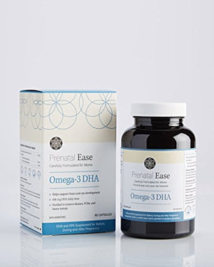 Prenatal Ease Omega-3 DHA, Omega-3 Fatty Acids for Before, During and After Pregnancy, 45-Day Supply