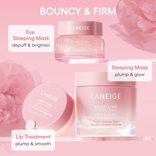 LANEIGE Bouncy & Firm Eye Sleeping Mask - Peony & Collagen Complex