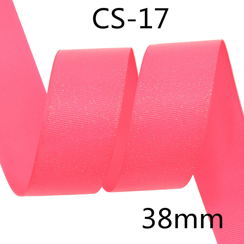 Glitter Ribbed Ribbon 38mm Sparkle Gift Wrapping Craft Decoration Band