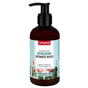 Sirona Natural Refreshing Feminine Wash - 6.7 Fl Oz (200 ml) | No Chemical, No Irritation, pH Balanced Intimate