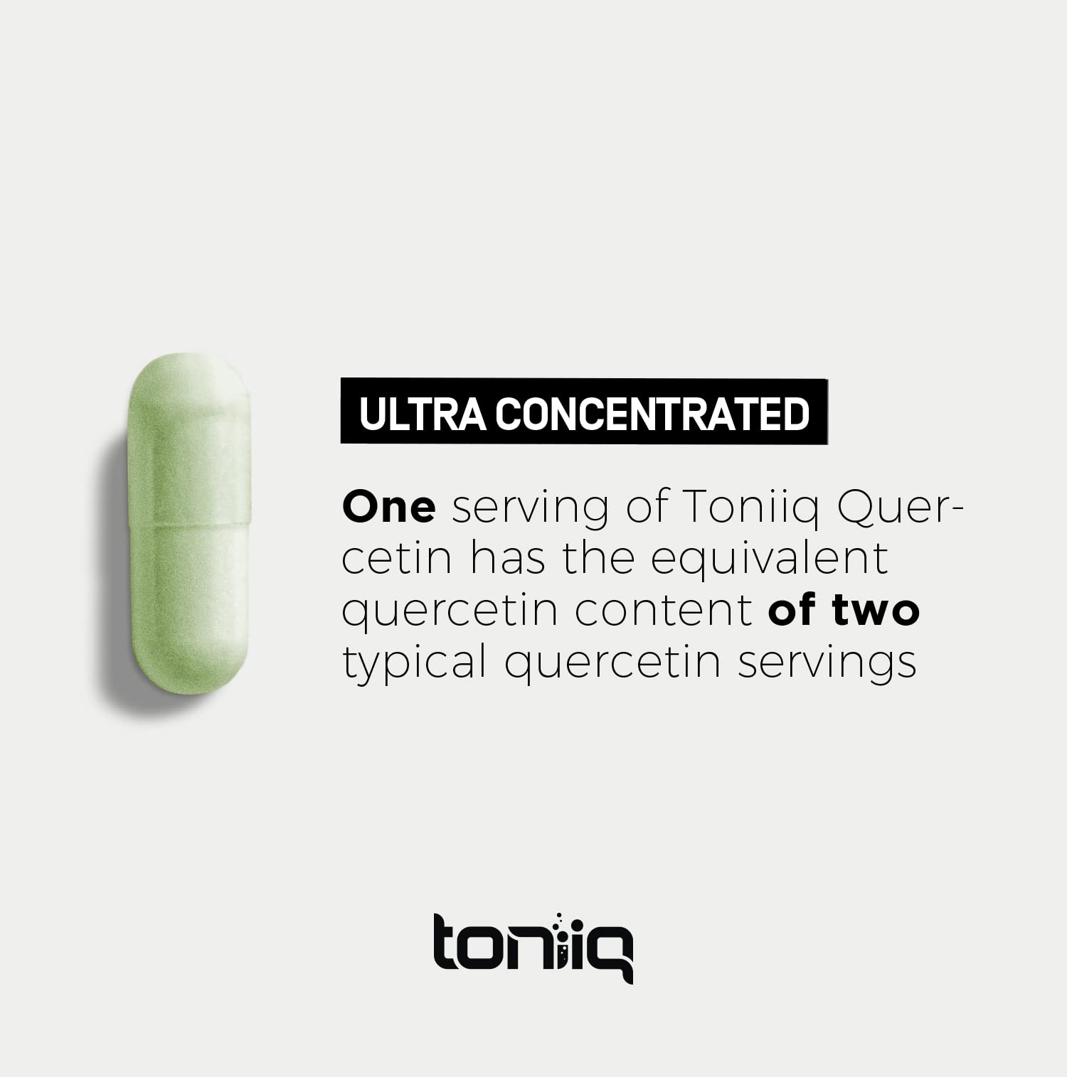 Toniiq Ultra High Purity Quercetin Capsules - 95%+ Highly Purified and Bioavailable