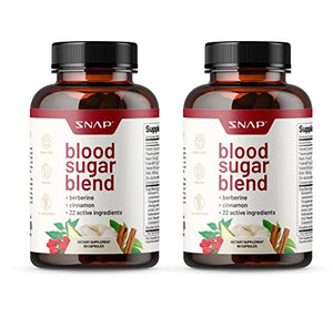 Snap Supplements Blood Sugar Blend - Support Healthy Blood Sugar, 60 Capsules 