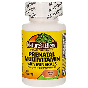 Nature's Blend Multivitamin Prenatal Formula 100 CT (Pack of 2)