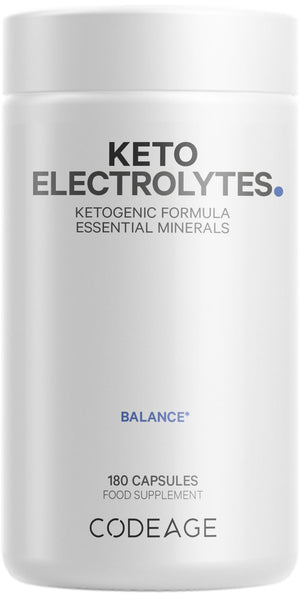 Keto Electrolytes Supplement – Vegan Electrolyte Tablets w Magnesium, Potassium