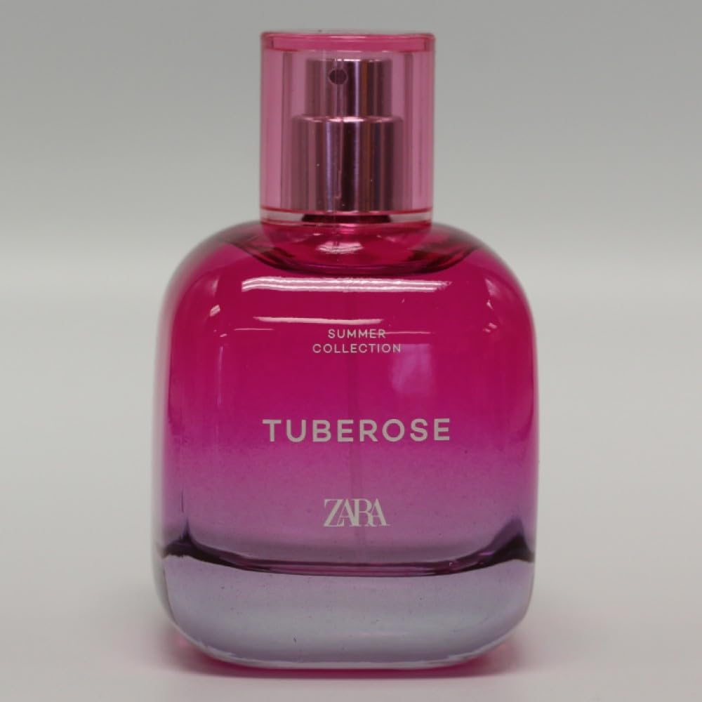 Zara Tuberose Summer Perfume for Men A Sparkling Sensual Fragrance with Tuberose Exotic Spices Cumin Saffron and a Creamy Base of Cedar Amber Cashmeran Eau De Toilette 90ML (3.04 FL OZ)