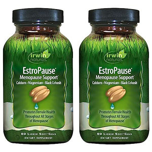 Irwin Naturals EstroPause Menopause & Women's Health Support Supplement 80 Liquid Softgels