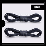 Waxed Round Shoelaces for Boots Durable Leather Shoe Laces 60–180cm