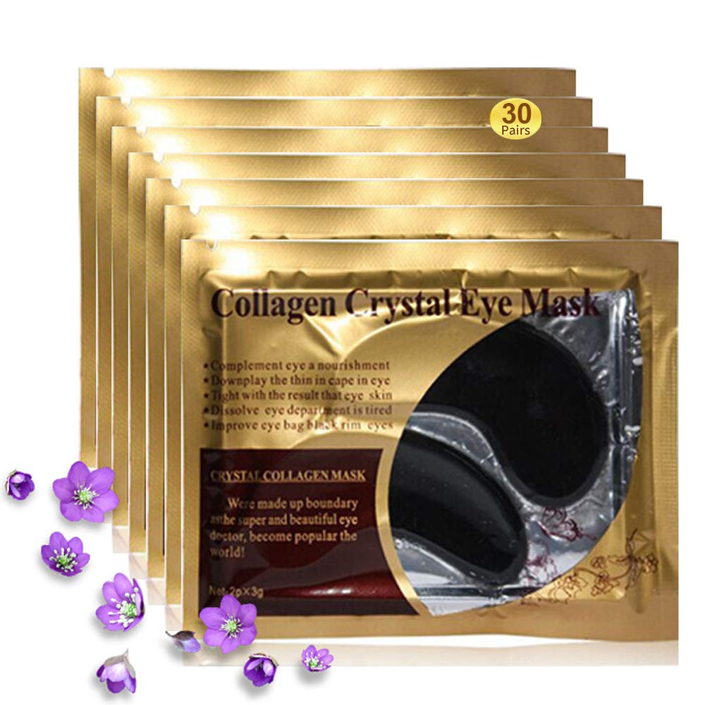 Felico Black Crystal Collagen Under Eye Patches (30 Pairs)