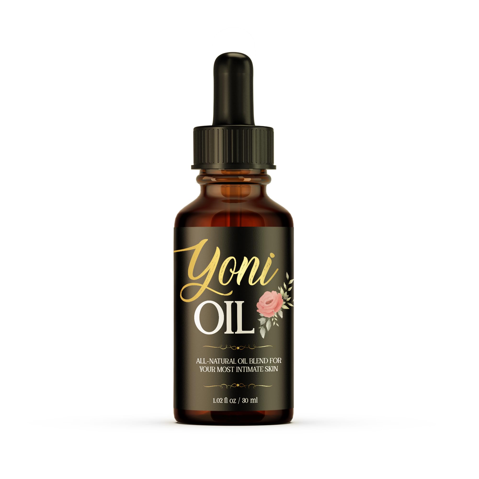vibraxlabs Yoni Oil 1 Oz. Rose Scented Daily Feminine Wash Vulva Oil for pH Balance and Female Dryness