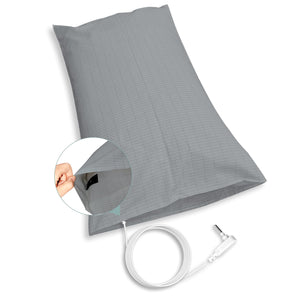 Grounding Pillowcase Silver Fiber Grounding Pillow Case 20 * 30in with Conductive Cord