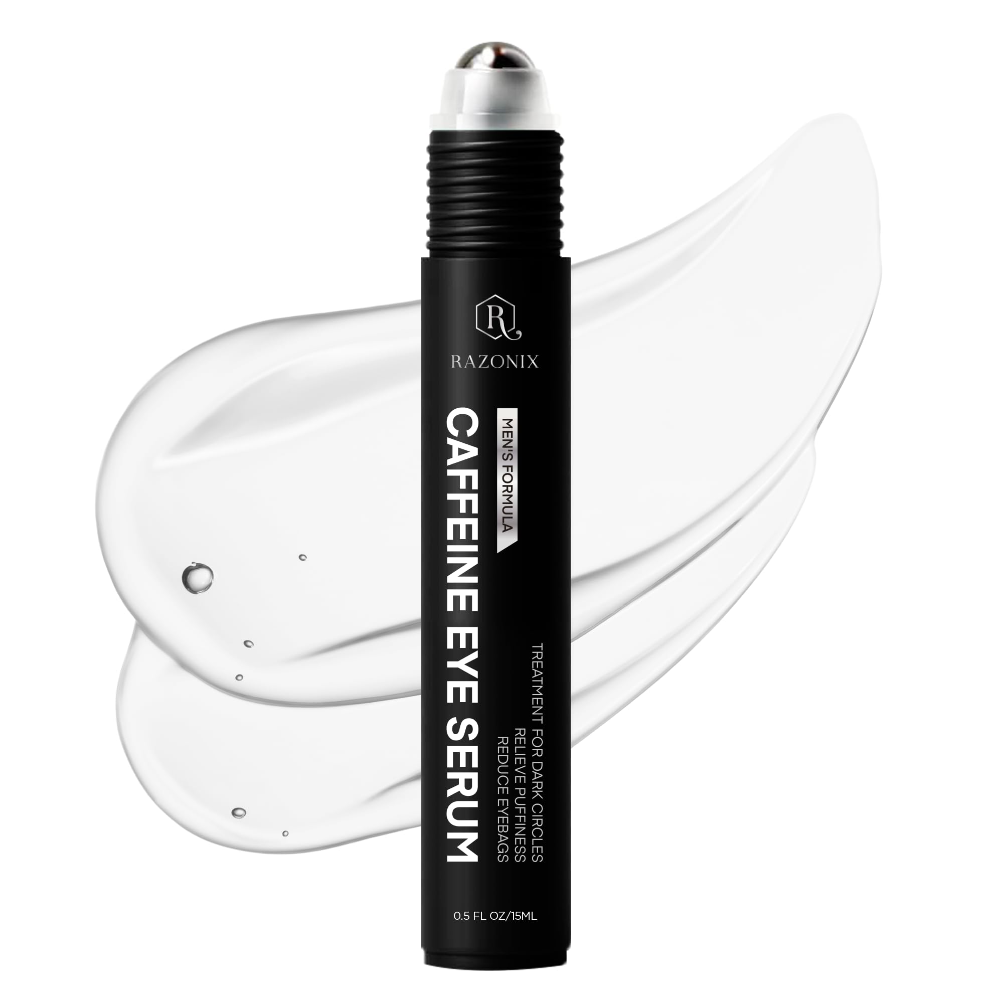RAZONIX Eye Bags Treatment for Men - Caffeine Eye Roller (Medium)