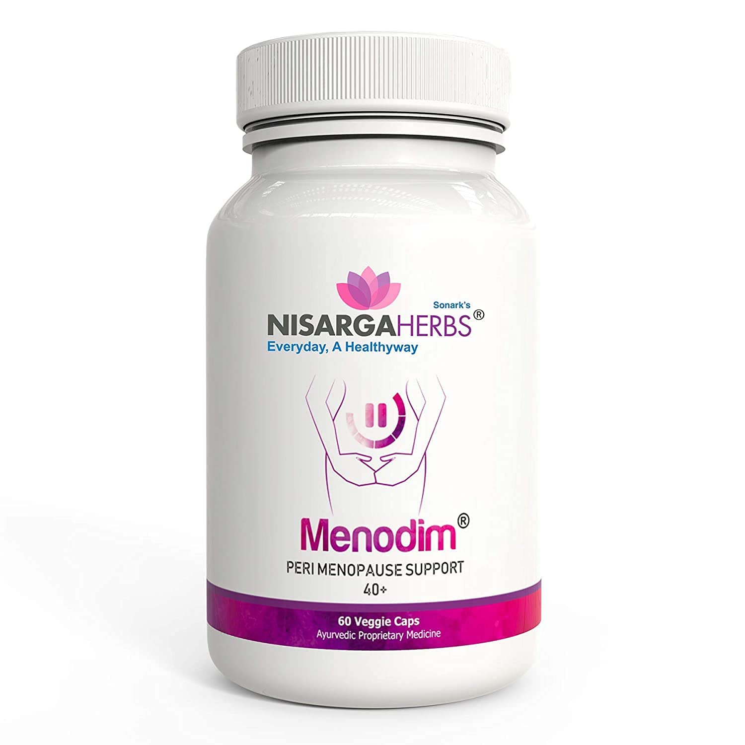 pub Nisarga Herbs Menodim, for Pre-Menopause Relief, Fatigue & Functional Imbalance Support