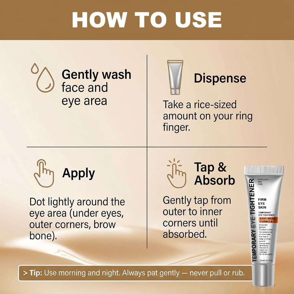 Fuputo Perfection Eye Tightener Cream - Instant Firming & Lifting (2PCS with Brushes)